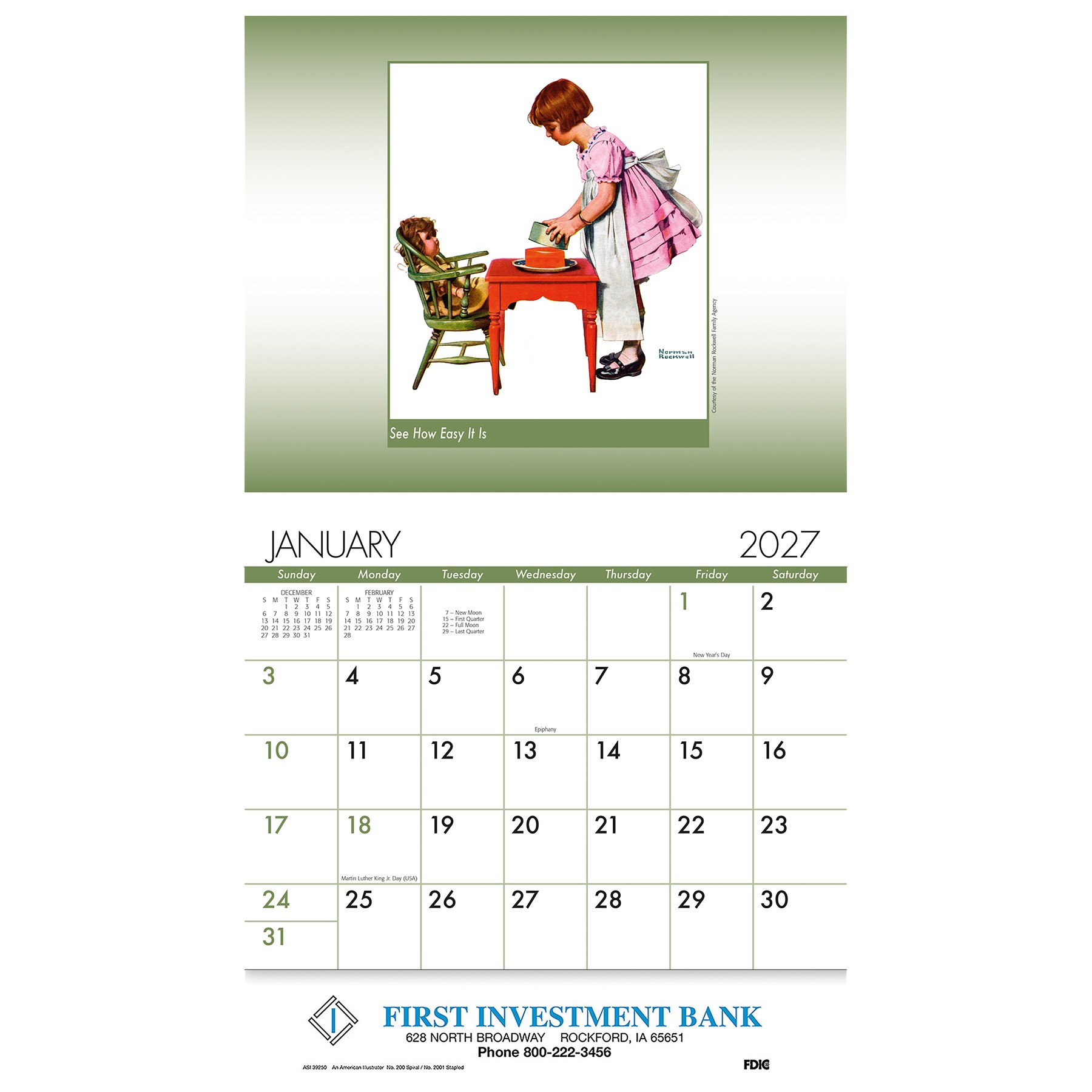 Picture of An American Illustrator Wall Calendar: 2027 Stapled