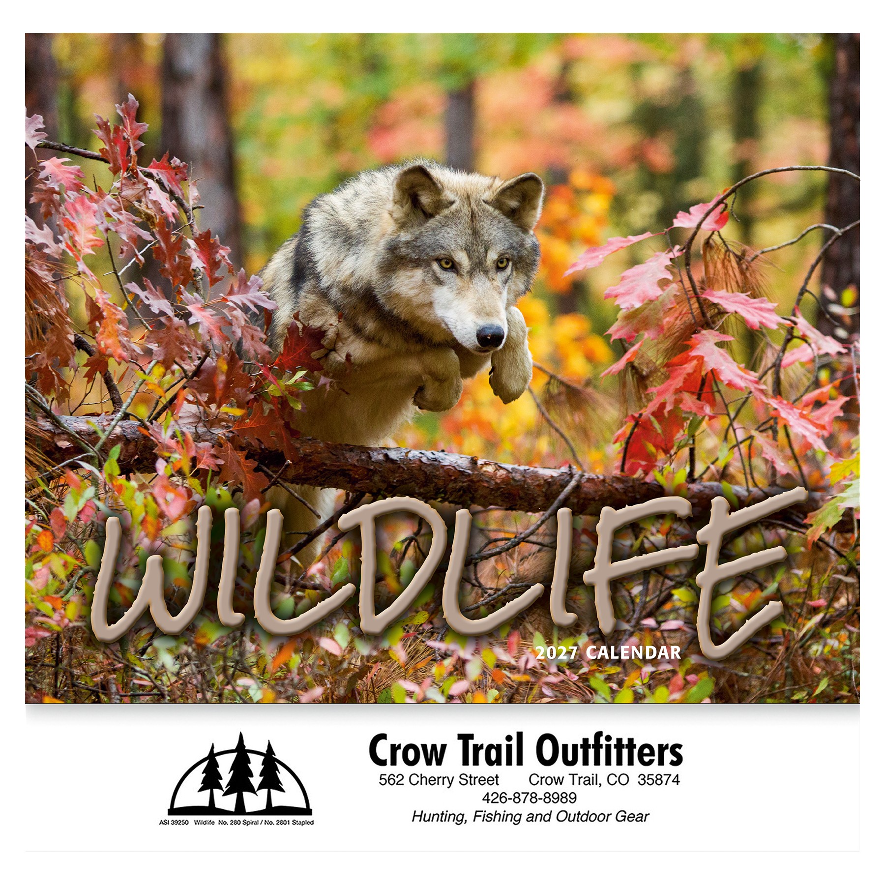 Picture of Wildlife Wall Calendar: 2027 Stapled