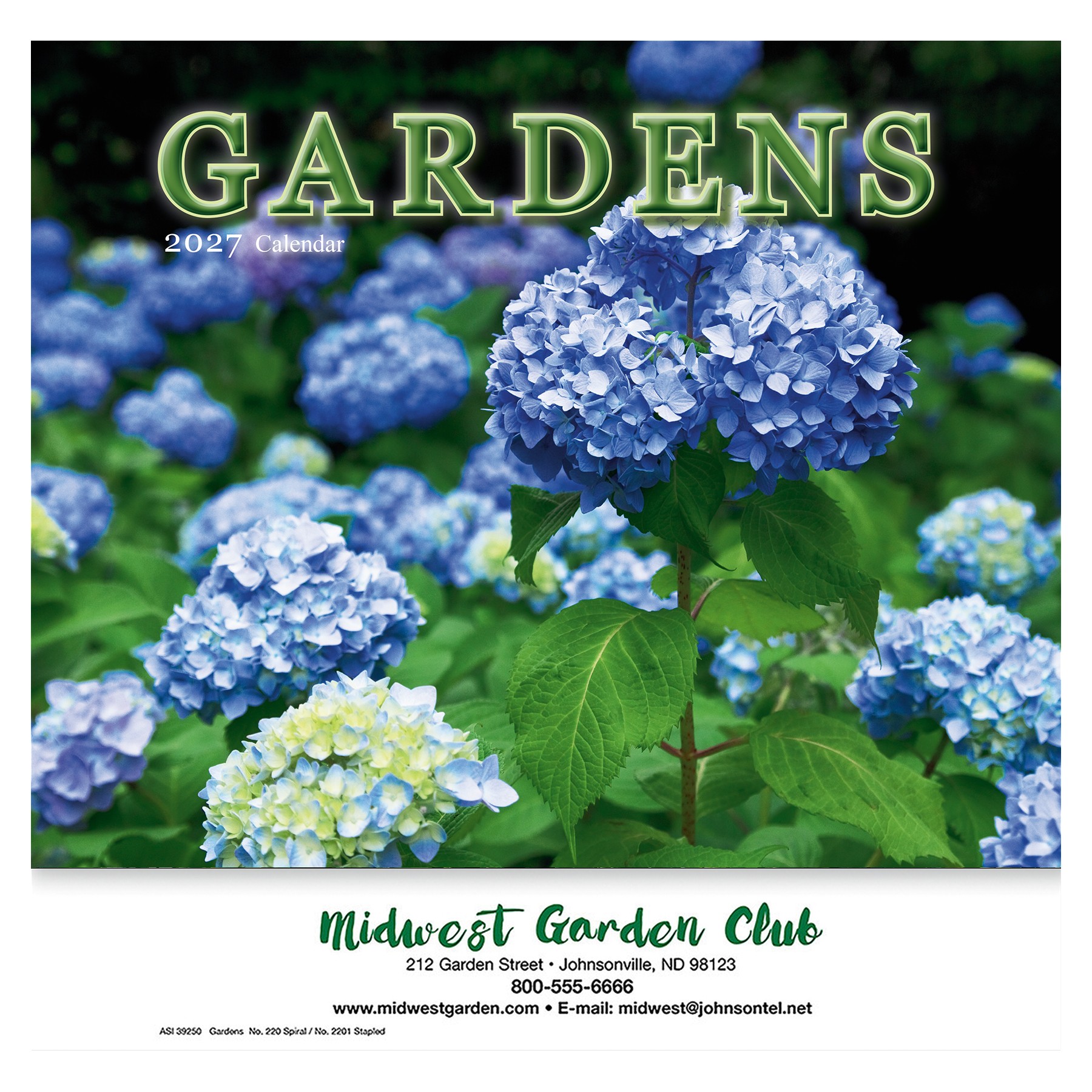 Picture of Gardens Wall Calendar: 2027 Stapled