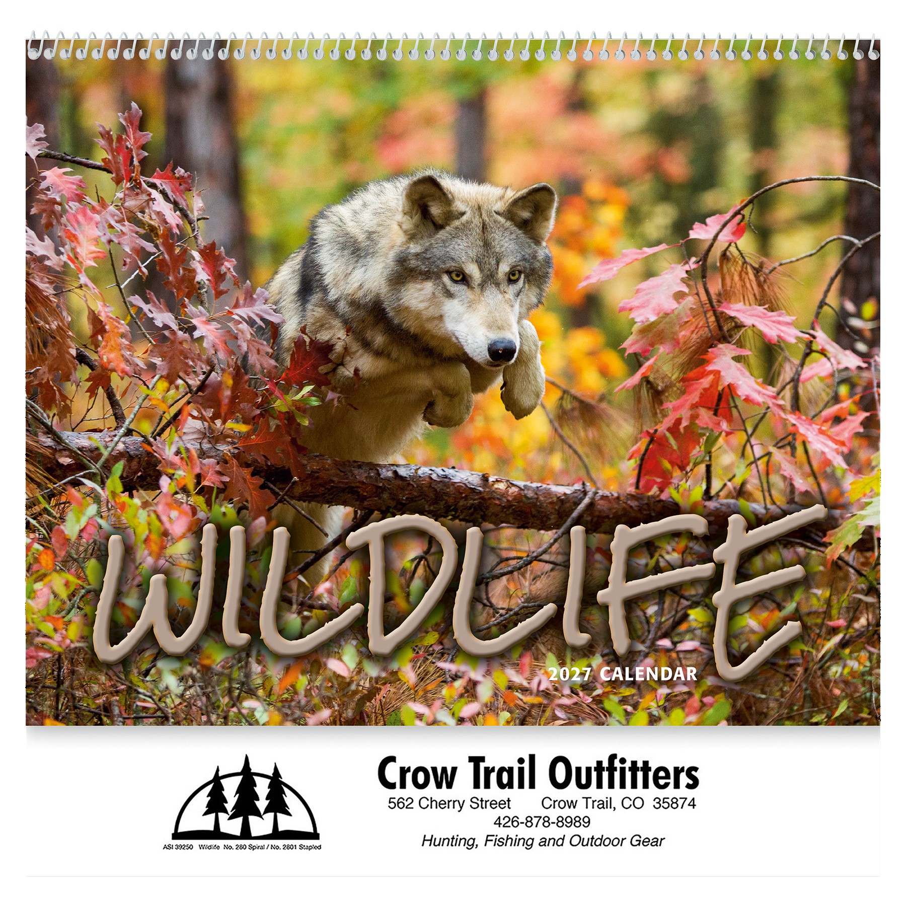 Picture of Wildlife Wall Calendar: 2027 Spiral Bound