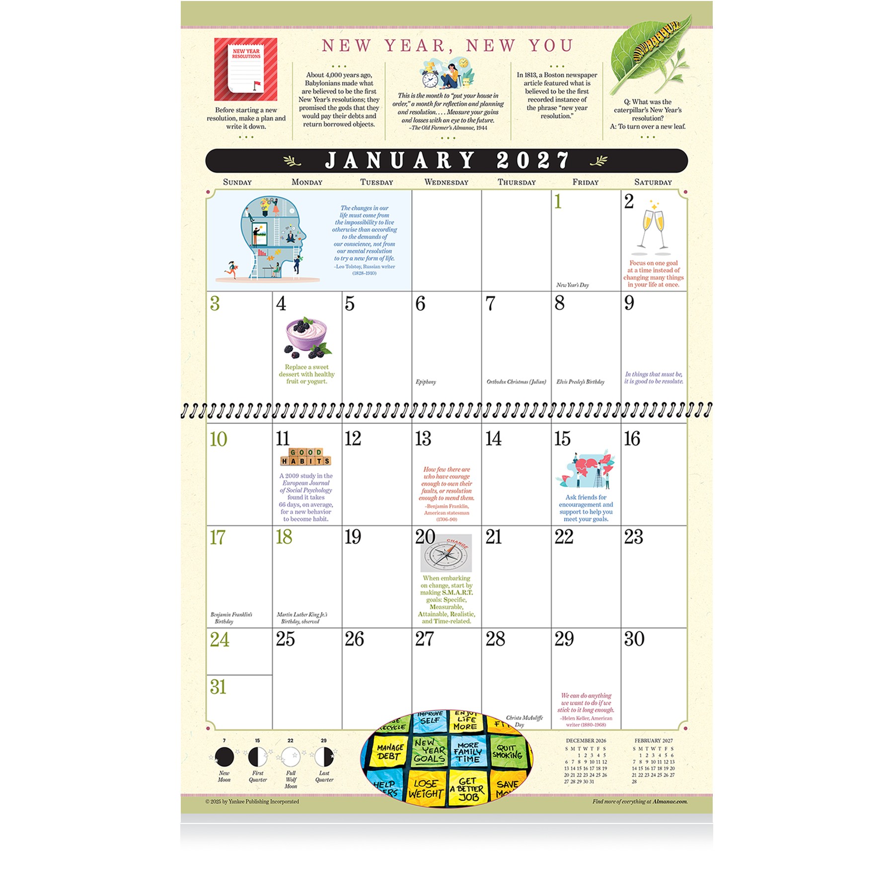 Picture of The Old Farmer's Almanac® Everyday Advice: 2027 Spiral Bound