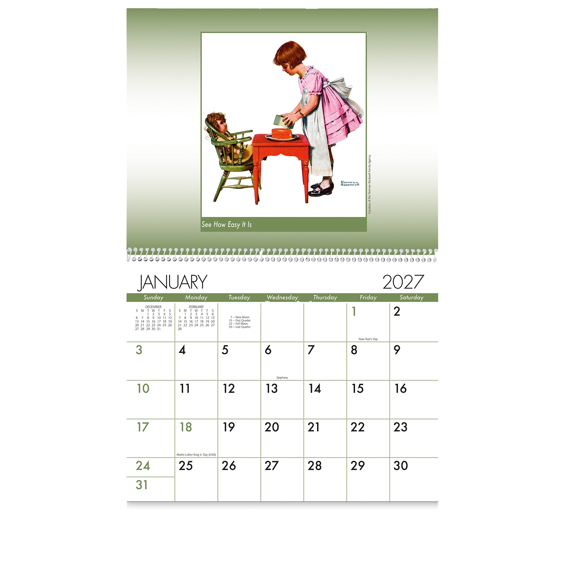 Picture of An American Illustrator Wall Calendar: 2027 Spiral Bound