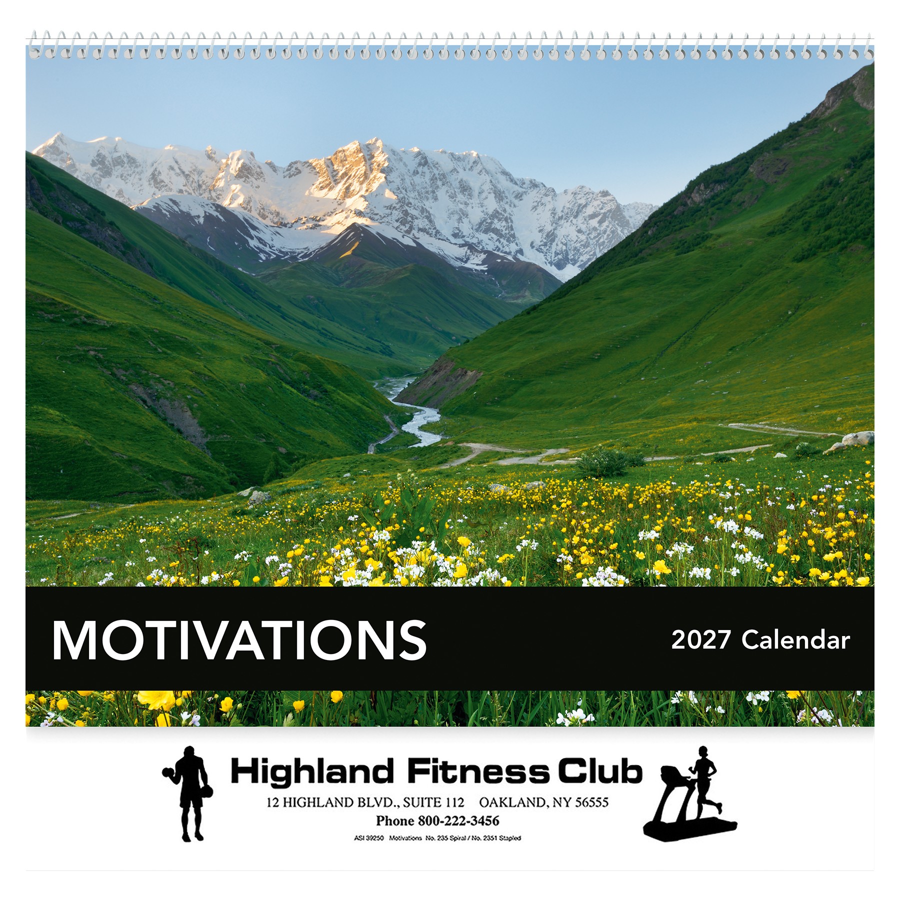 Picture of Motivations Wall Calendar: 2027 Spiral Bound