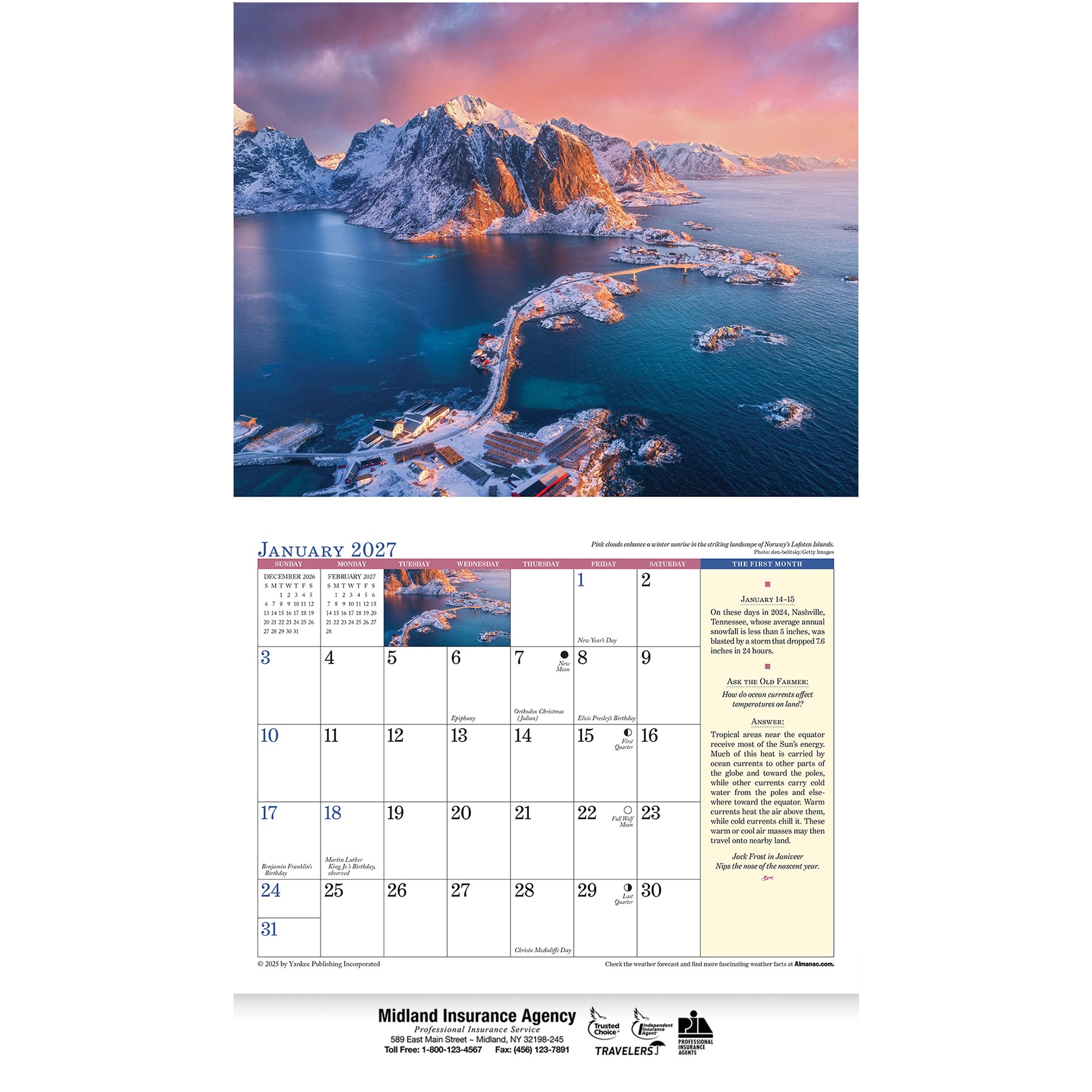 Picture of The Old Farmer's Almanac® Weather Watcher's: 2027 Stapled