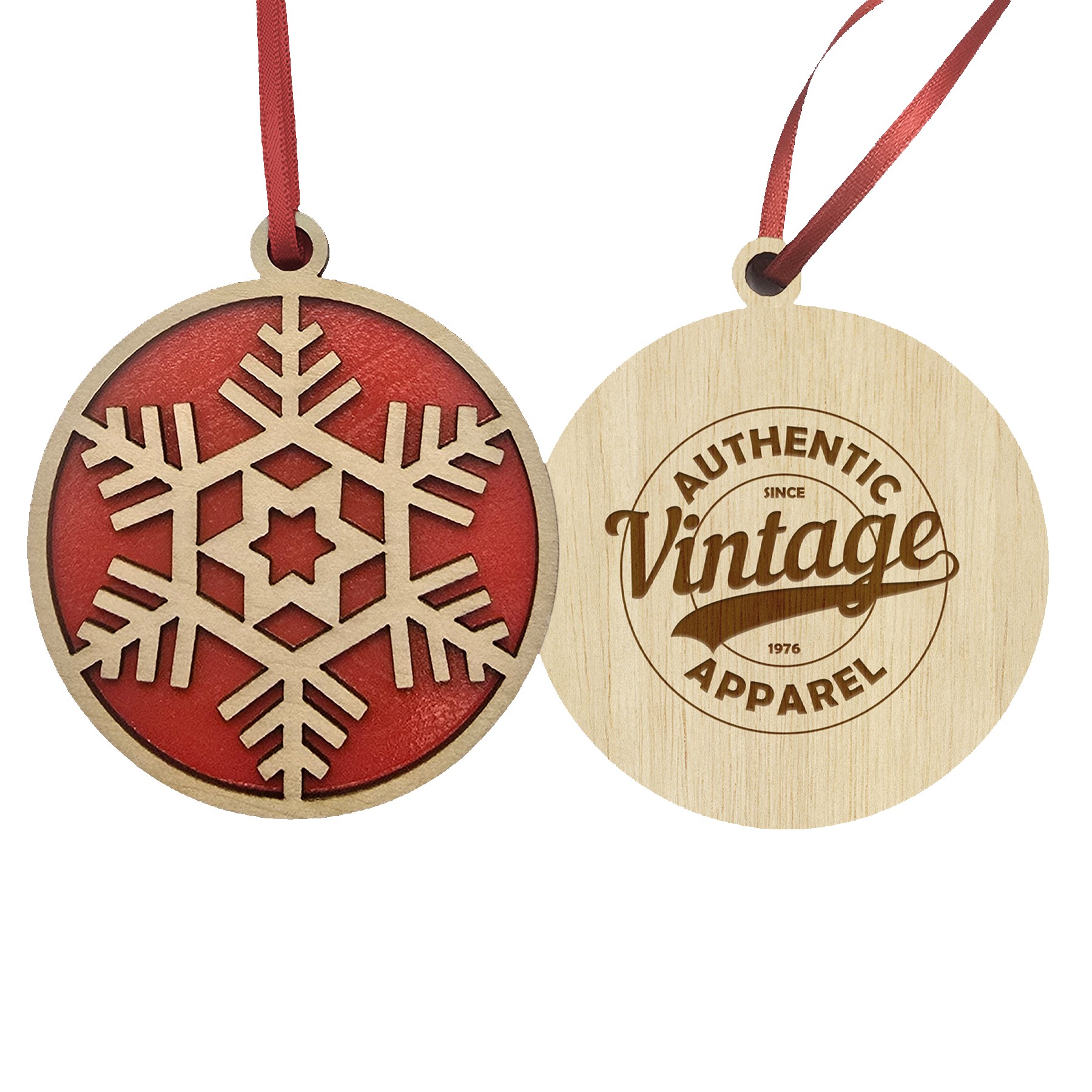 Picture of Snowflake Layered Wood Ornament