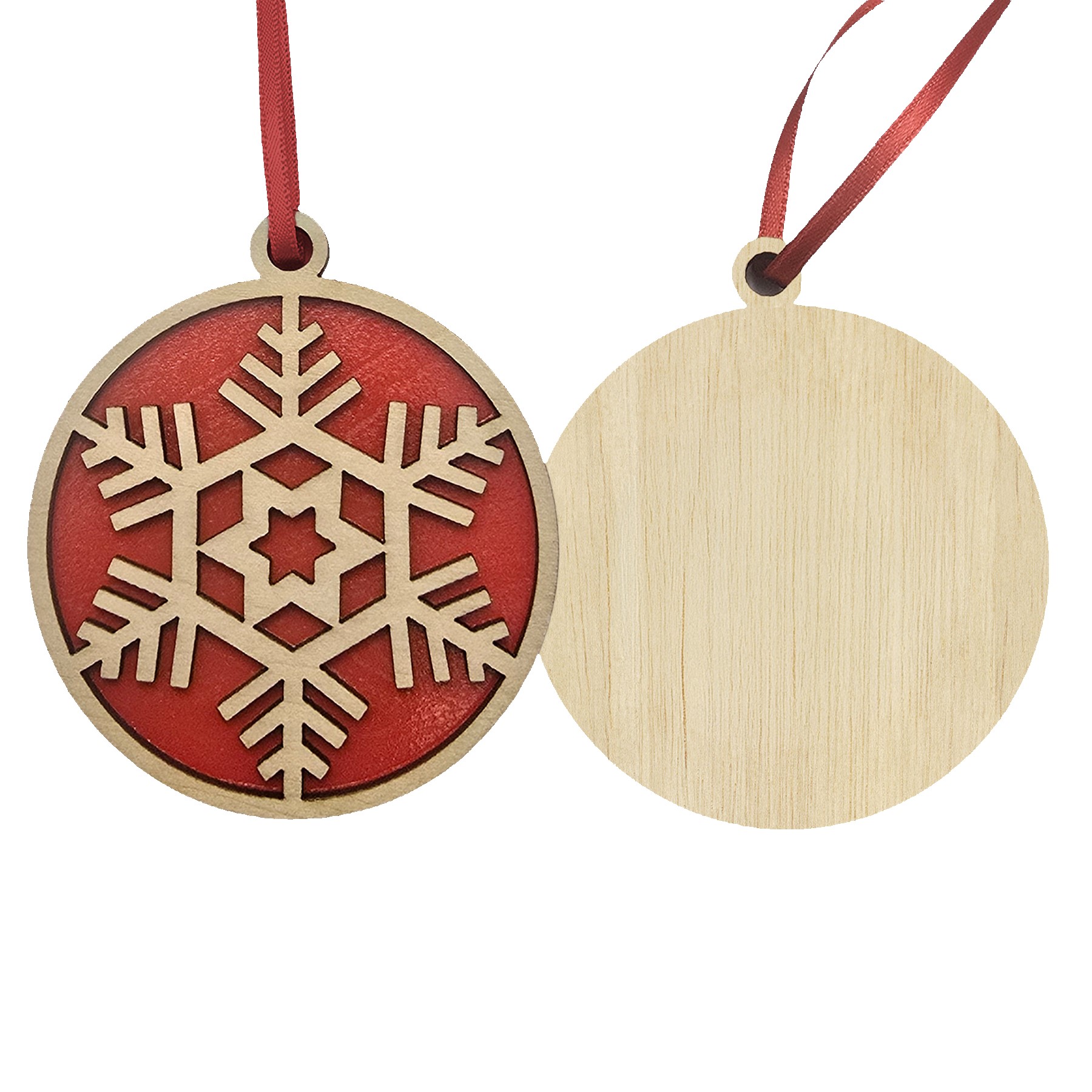 Picture of Snowflake Layered Wood Ornament