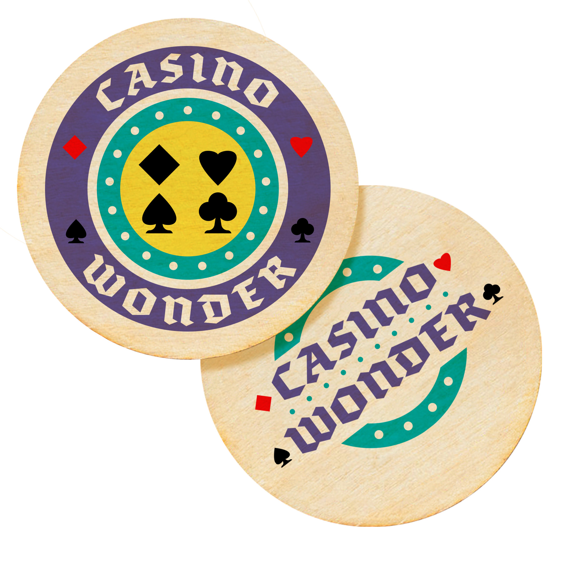 Picture of Wood Poker Chip: 1 Side Imprint