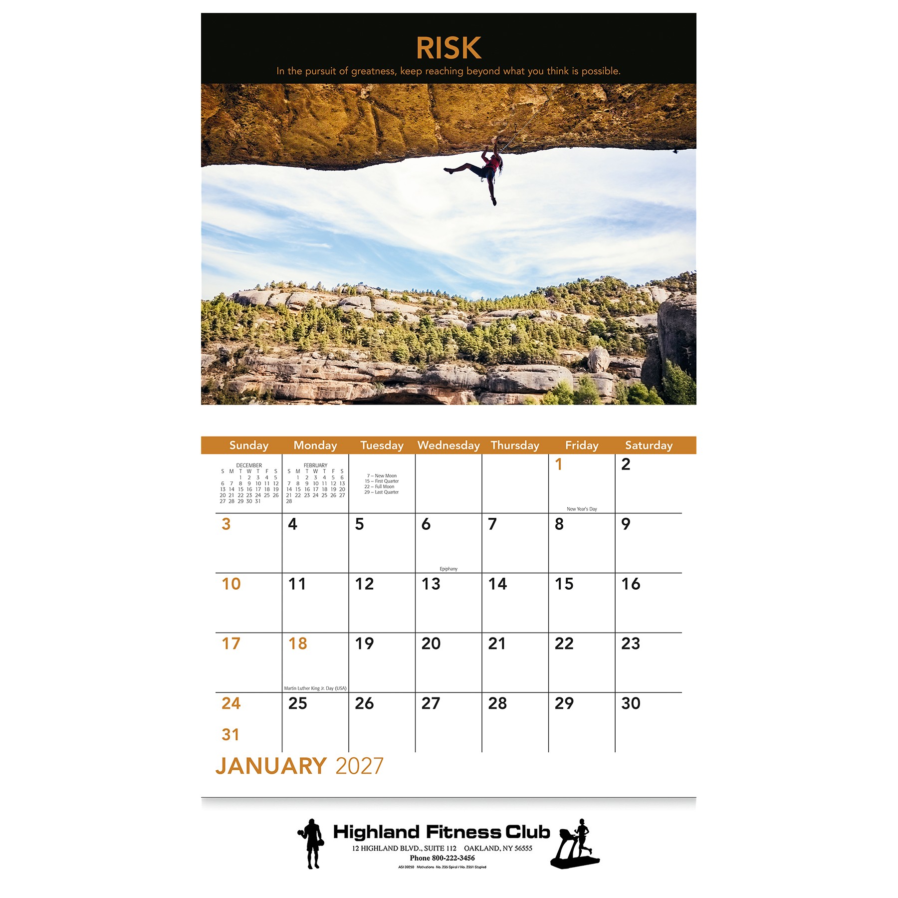 Picture of Motivations Wall Calendar: 2027 Stapled