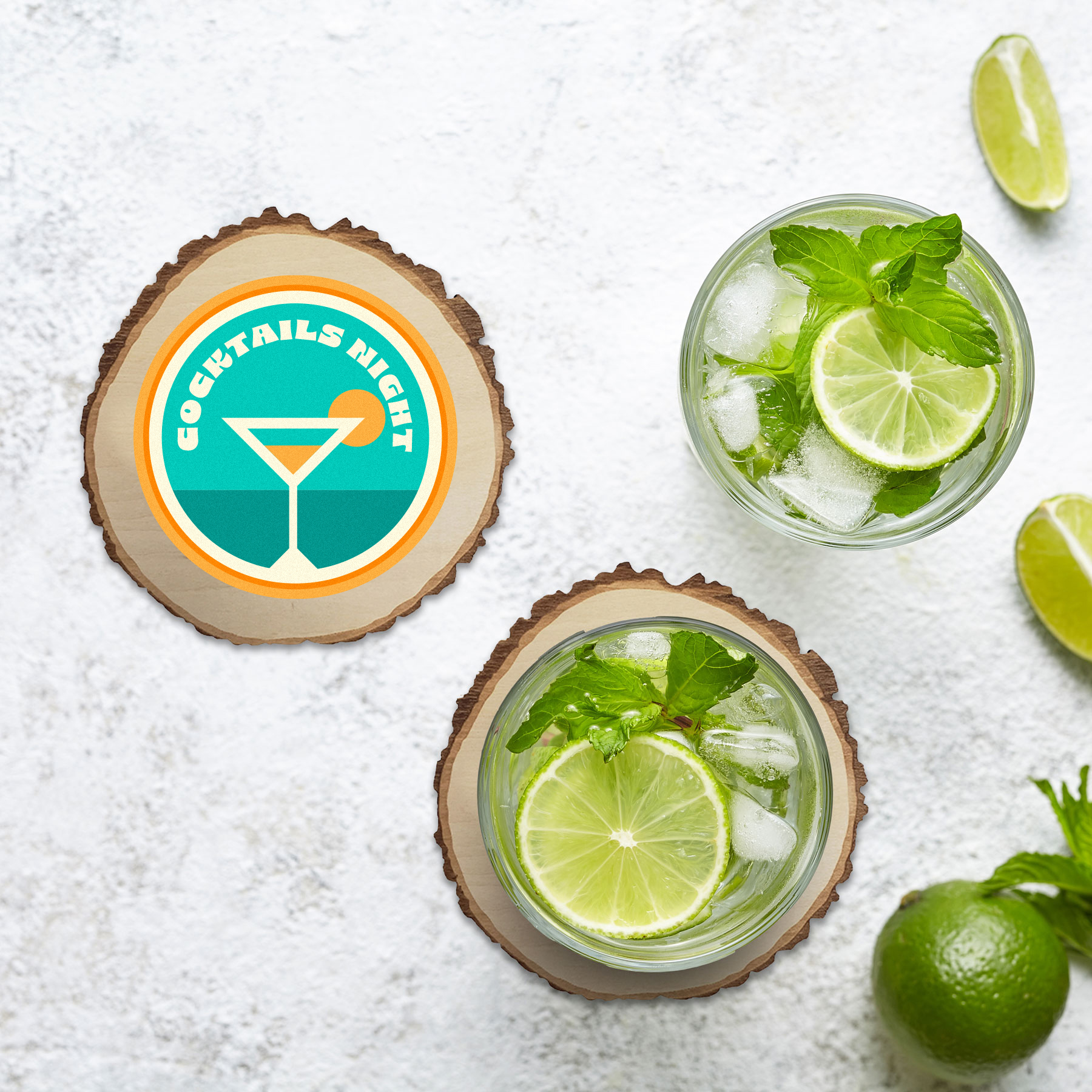 Picture of Tree Slice Wood Coasters