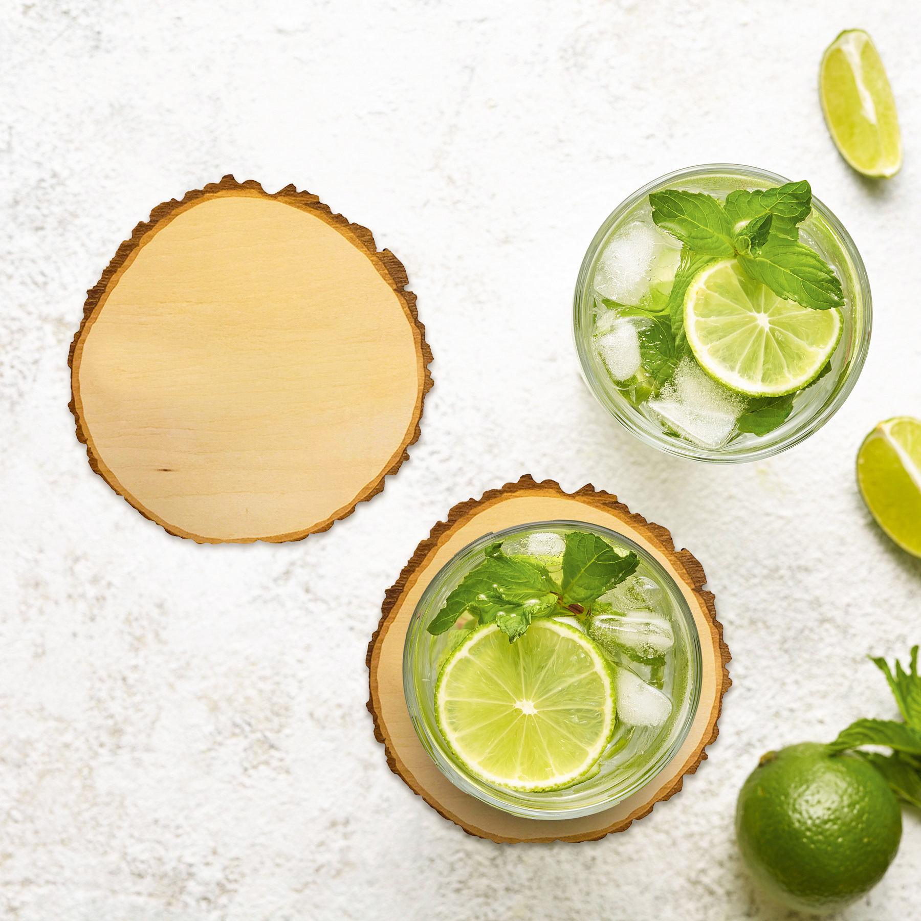 Picture of Tree Slice Wood Coasters