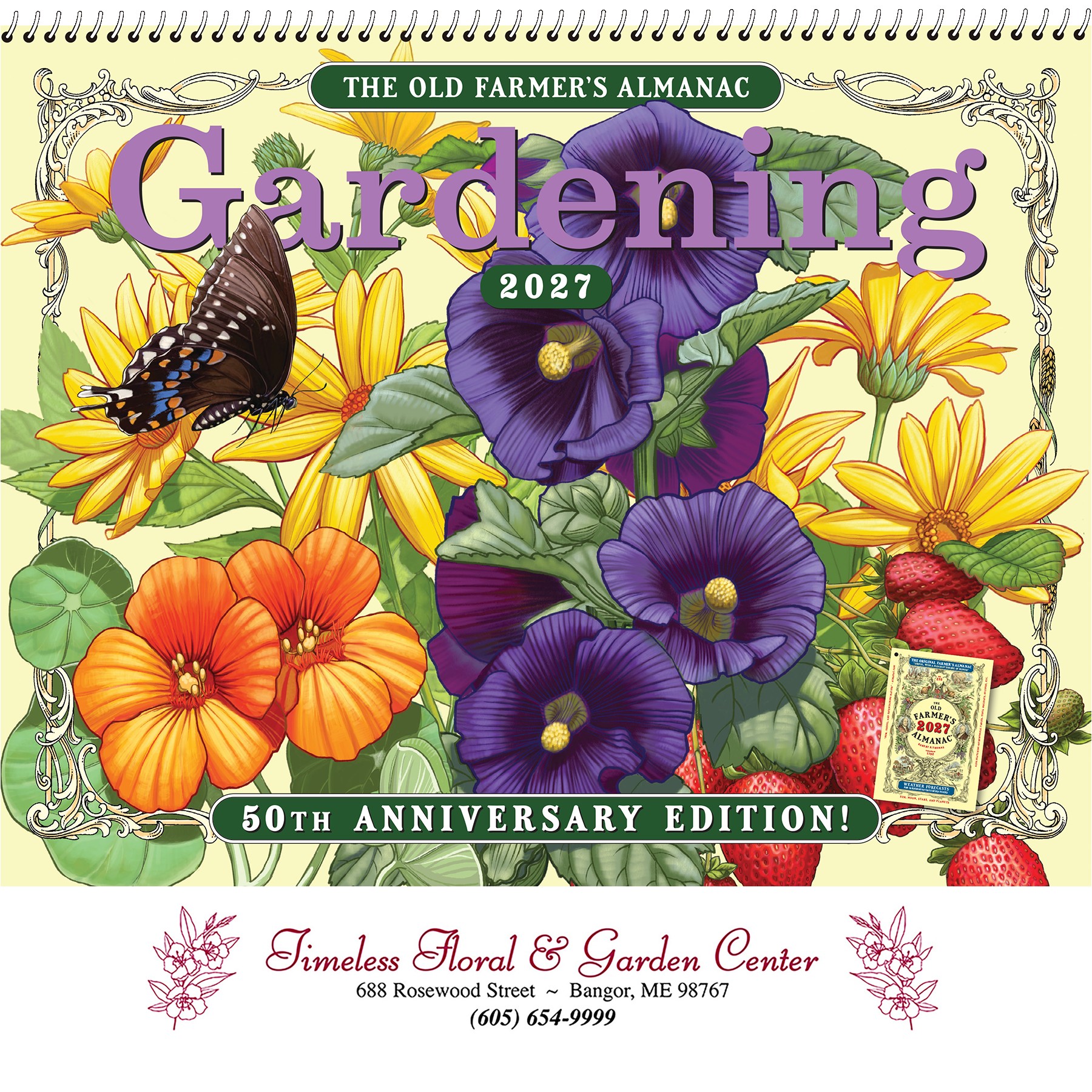Picture of The Old Farmer's Almanac® Gardening: 2027 Spiral Bound