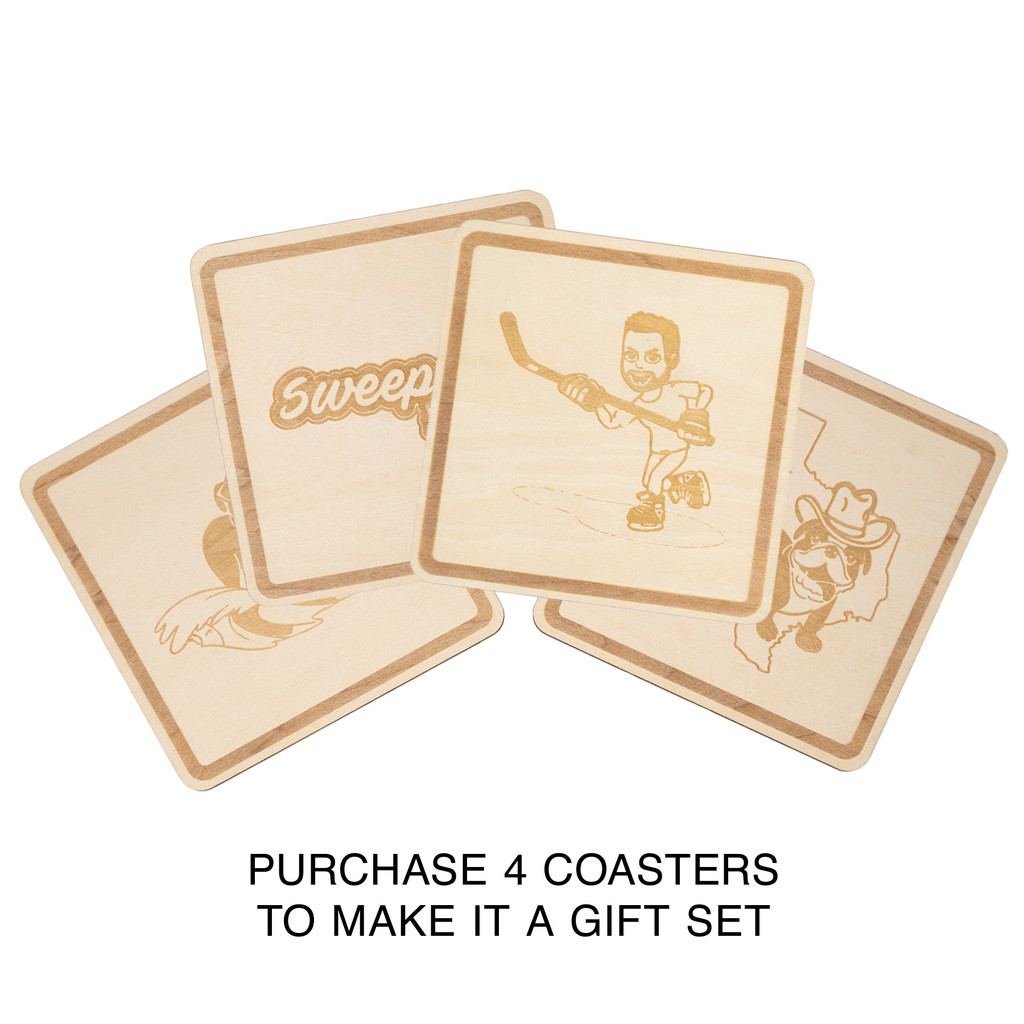 Picture of Wood Square Coaster