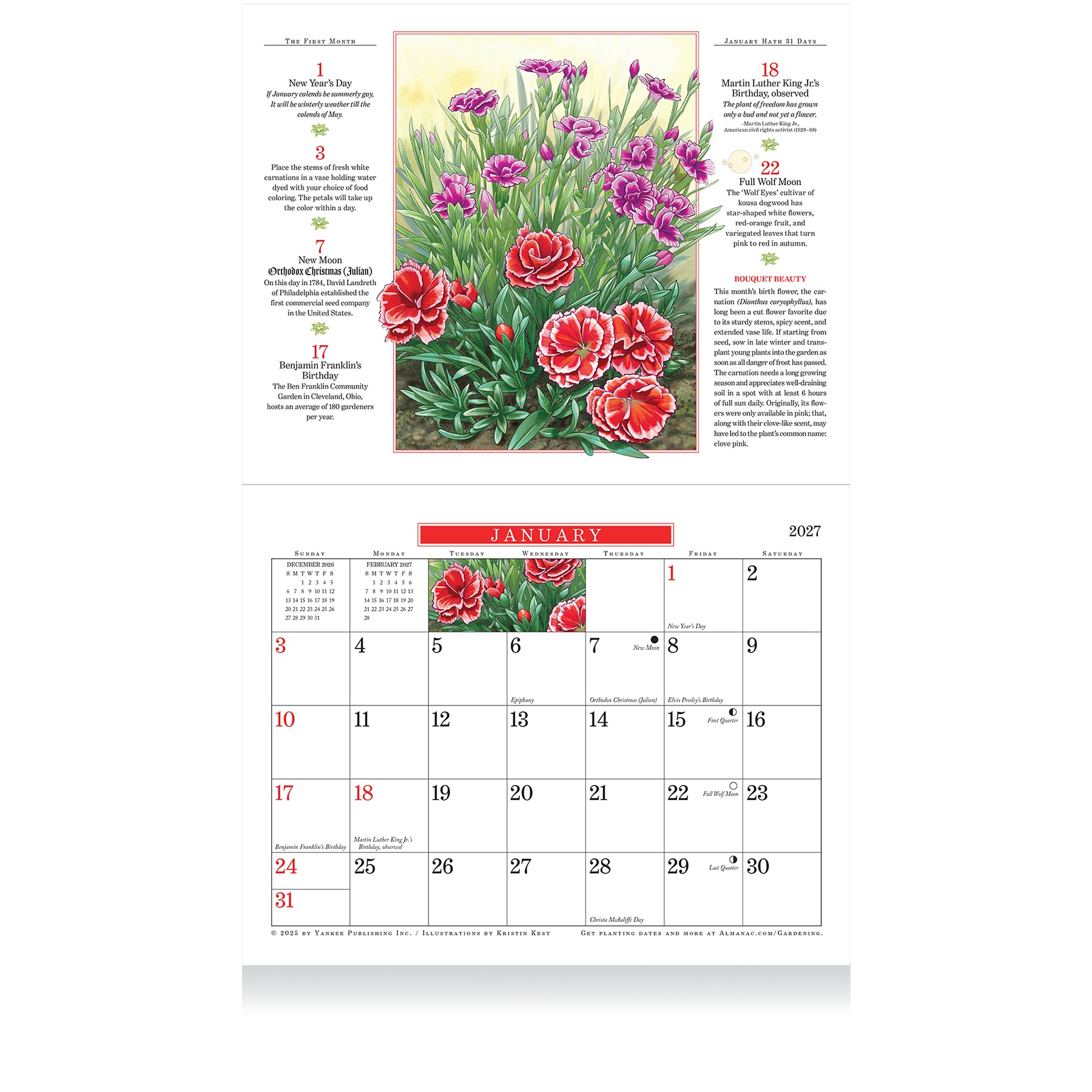 Picture of The Old Farmer's Almanac® Gardening: 2027 Stapled