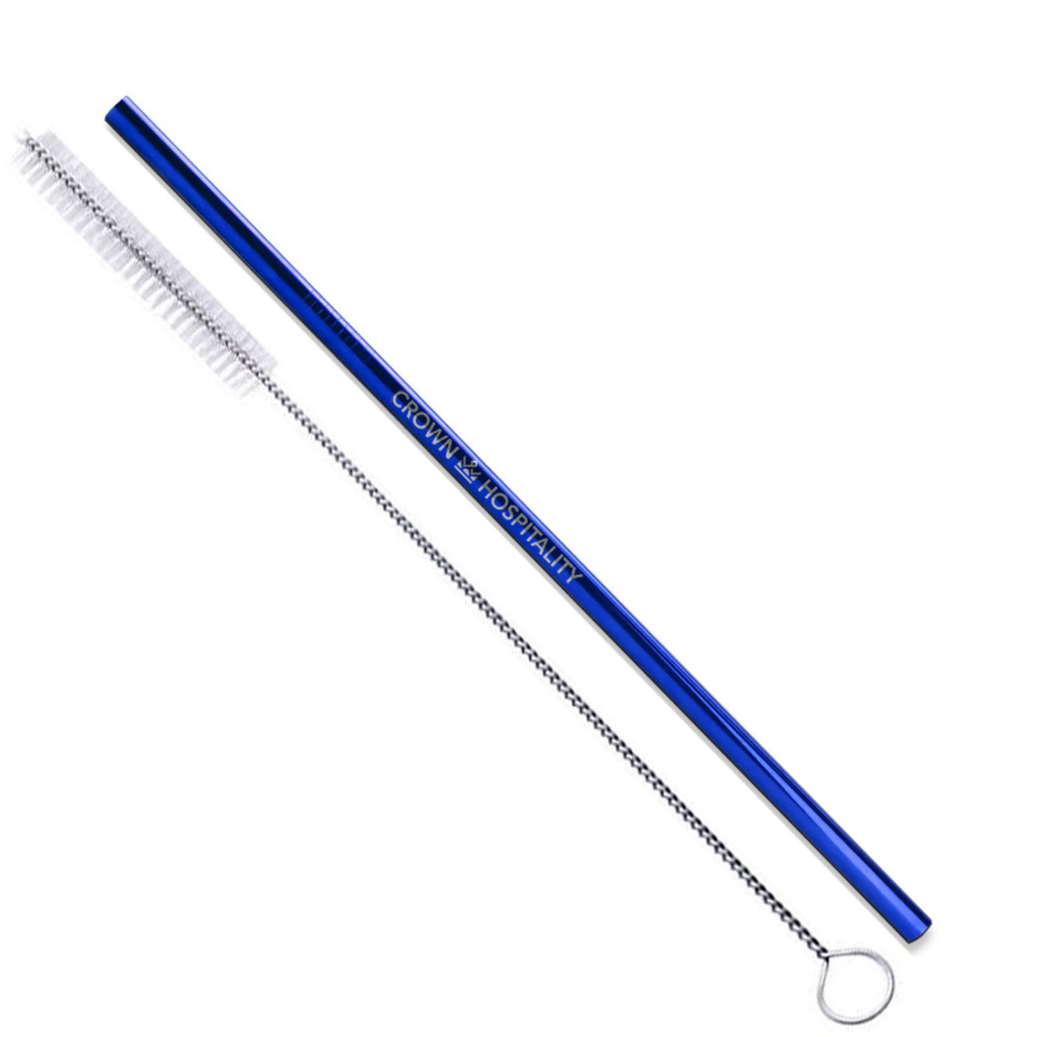 Picture of Straight Stainless Steel Straws: Individually Sold In Black, Blue, Or Rainbow