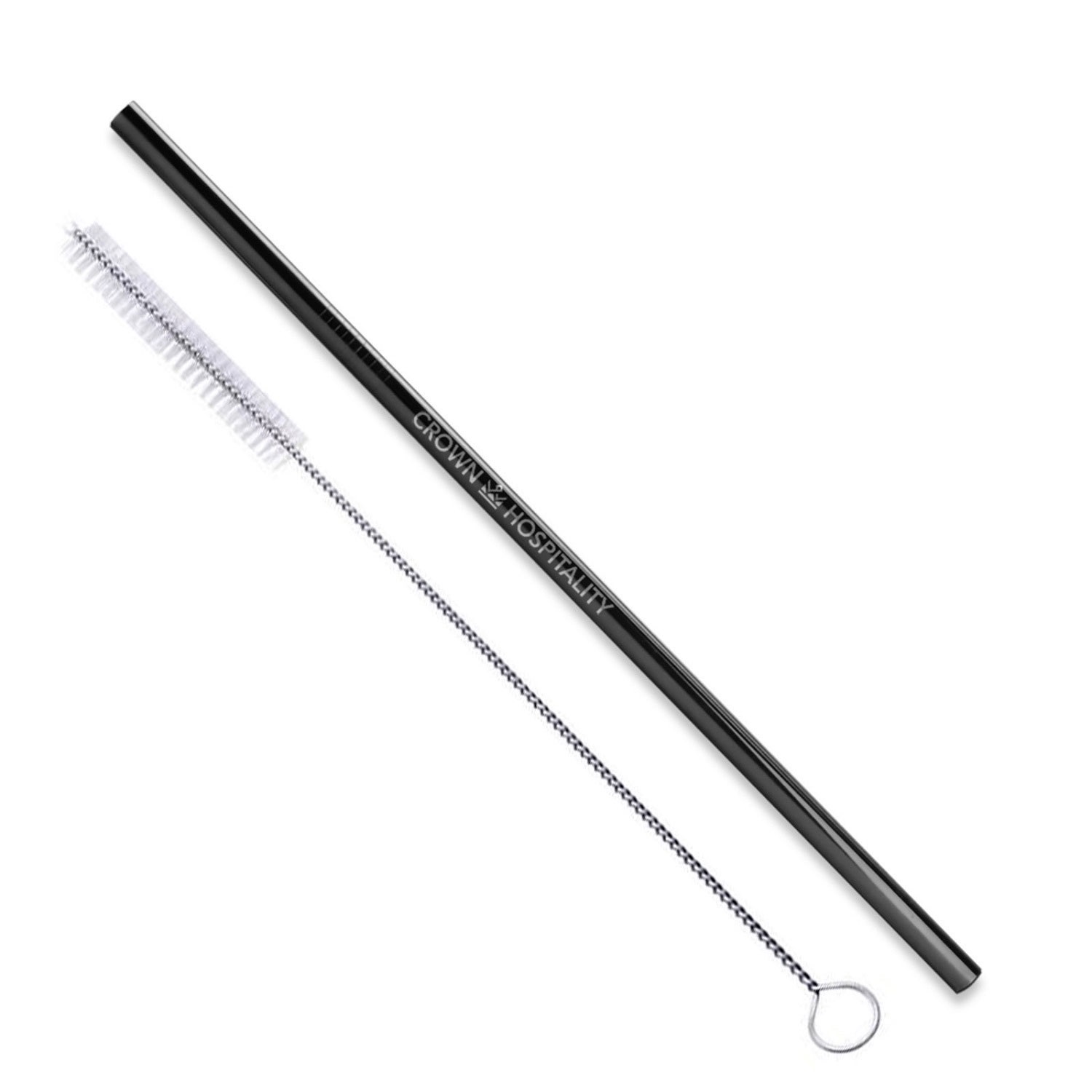 Picture of Straight Stainless Steel Straws: Individually Sold In Black, Blue, Or Rainbow