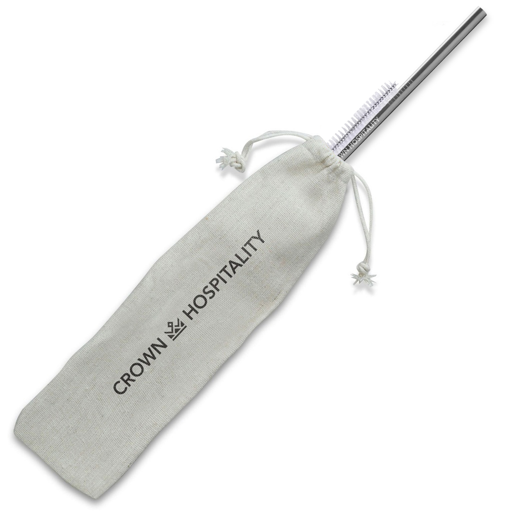 Picture of Straight Stainless Steel Straws: Individually Sold In Silver