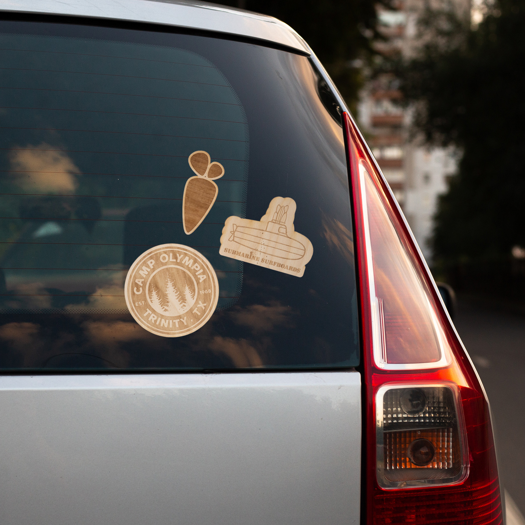 Picture of Custom Wood Sticker Between 9-16 sq inches