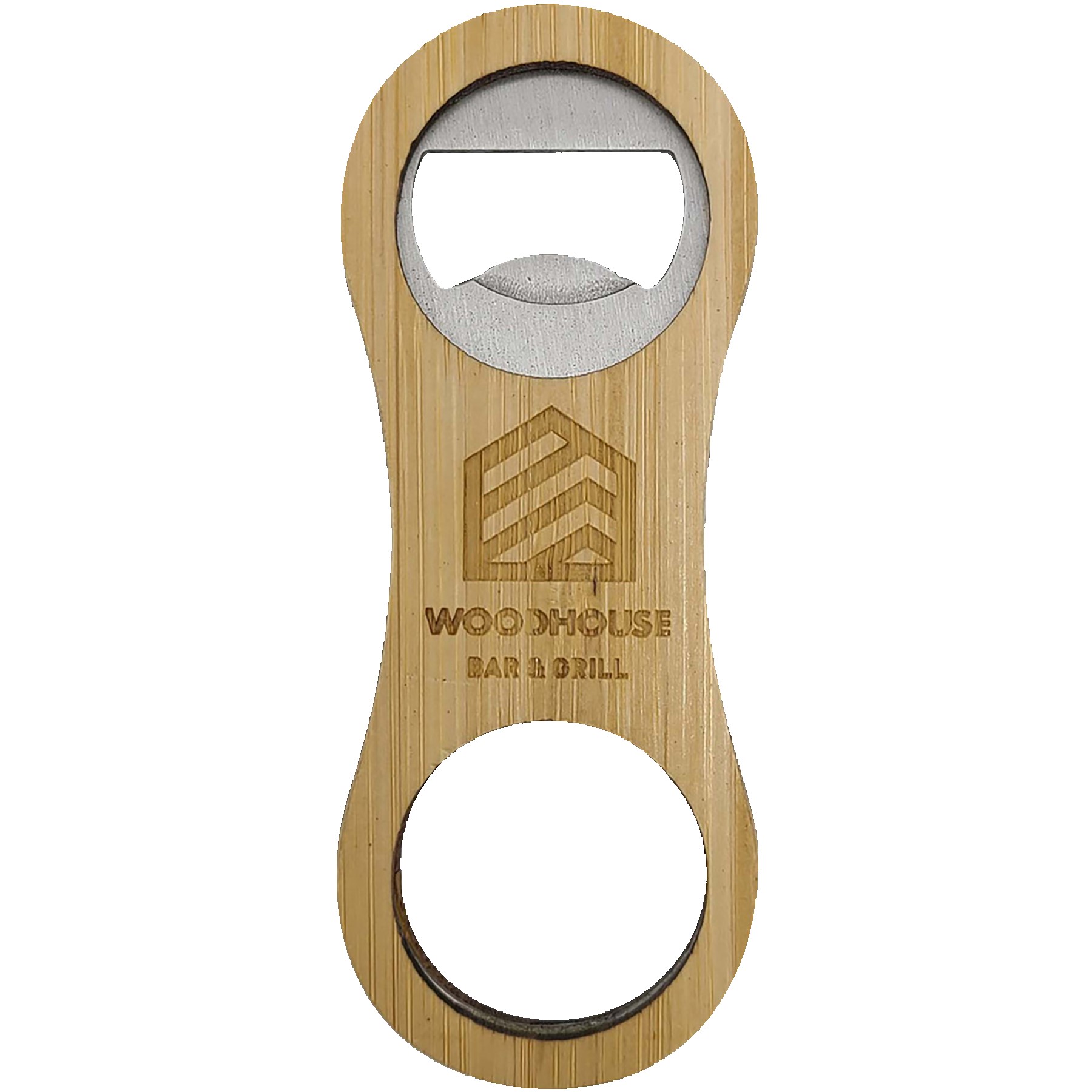 Picture of Bamboo Bottle Opener - Rounded