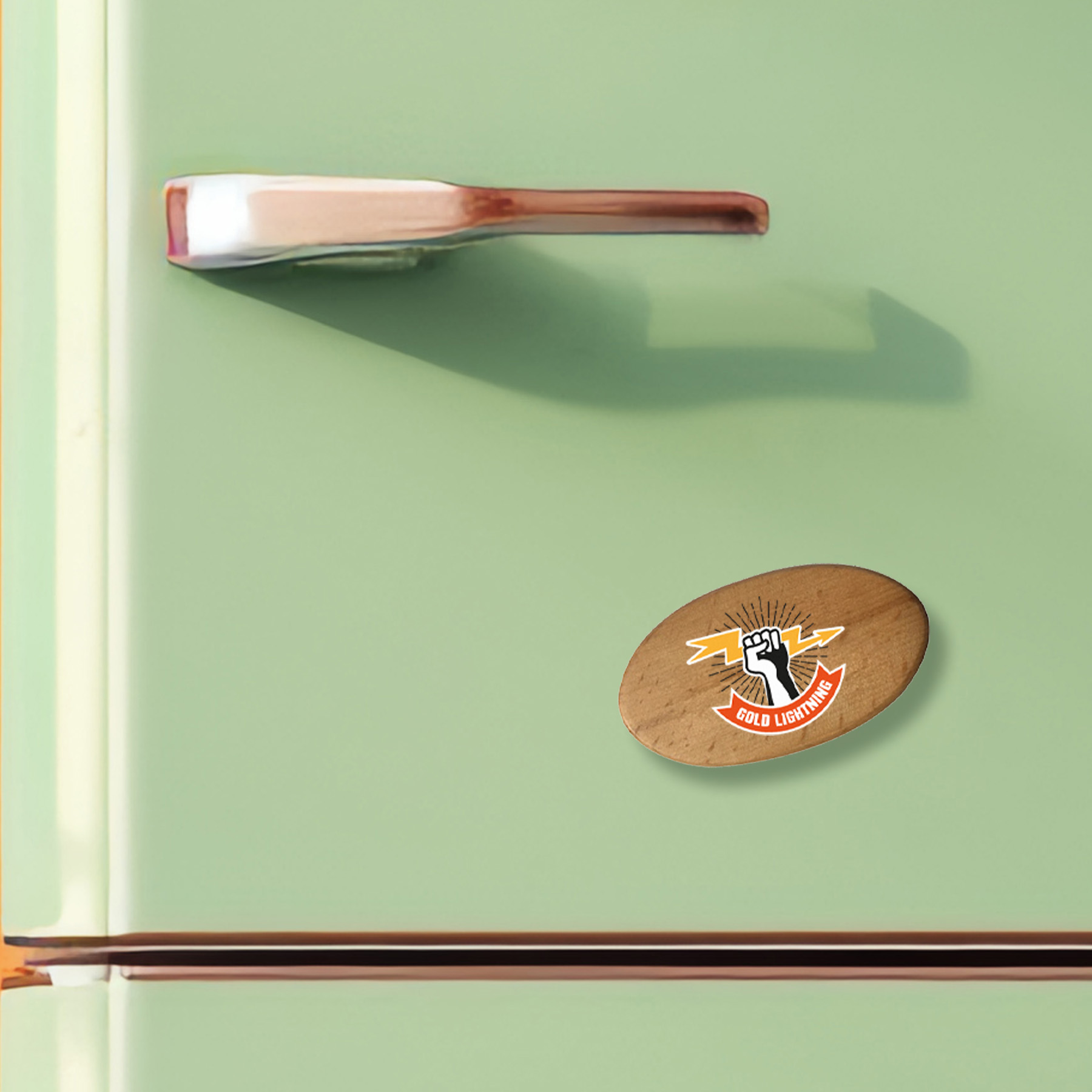 Picture of Oval Stock Wood Magnet: Oval