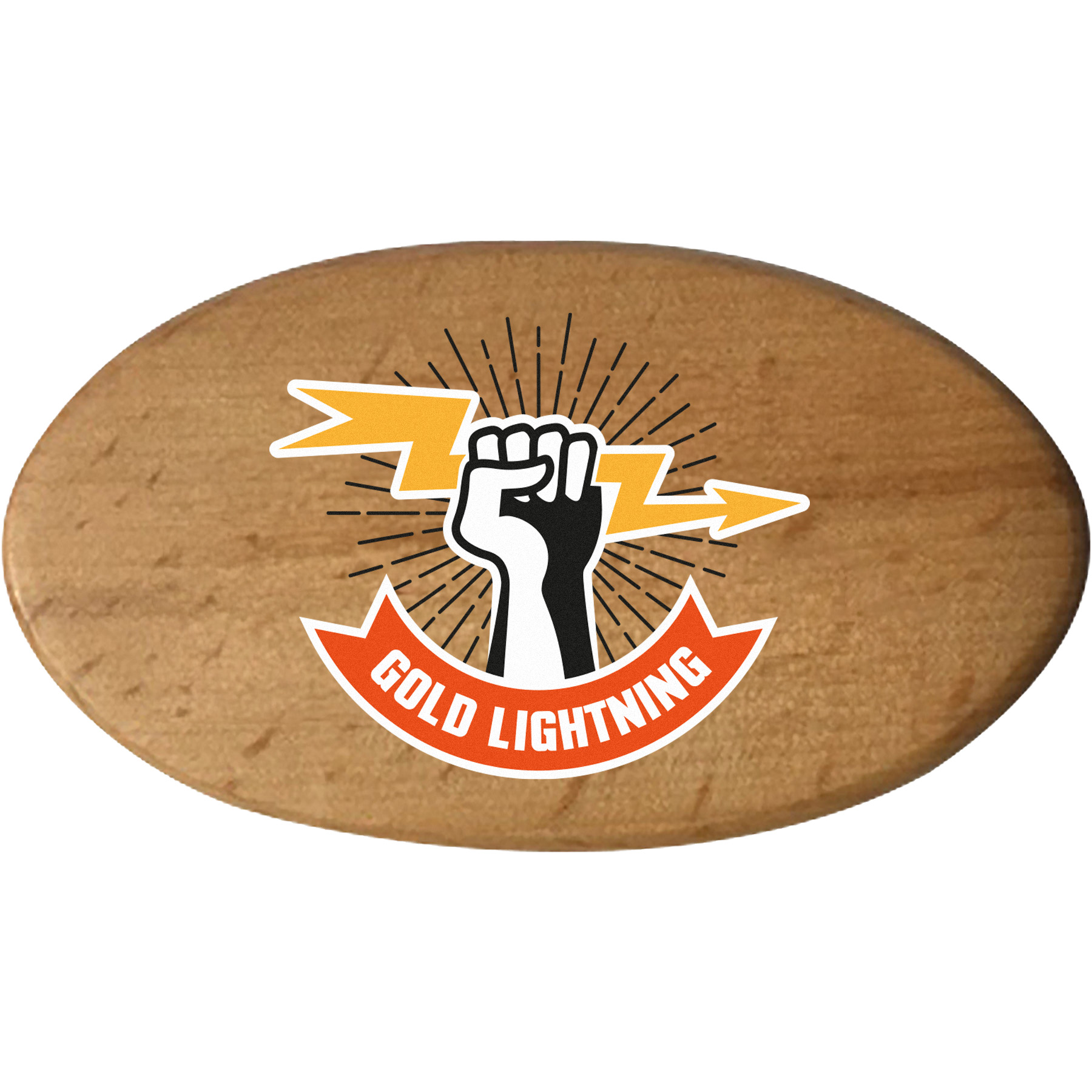 Picture of Oval Stock Wood Magnet: Oval