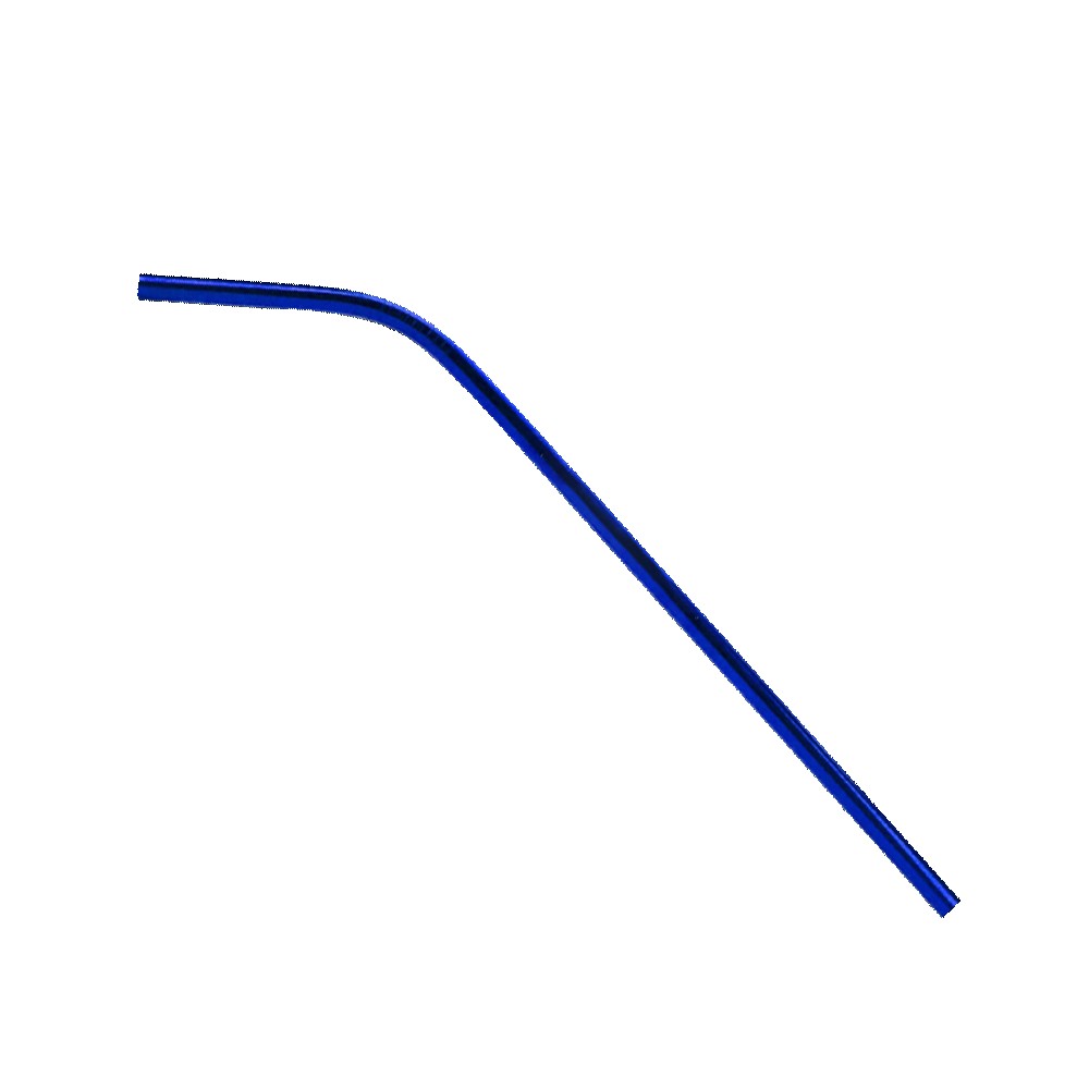 Picture of Bent Stainless Steel Straws: Individually Sold In Black, Blue, Or Rainbow