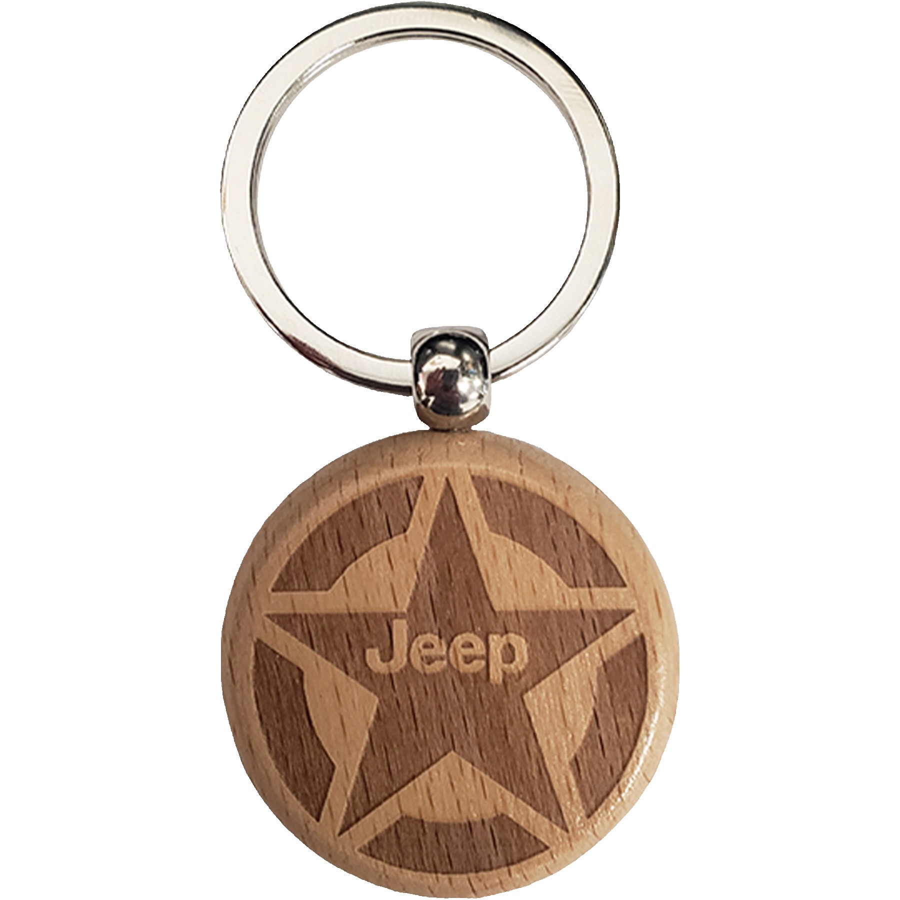Picture of Wood Keychains - Circle