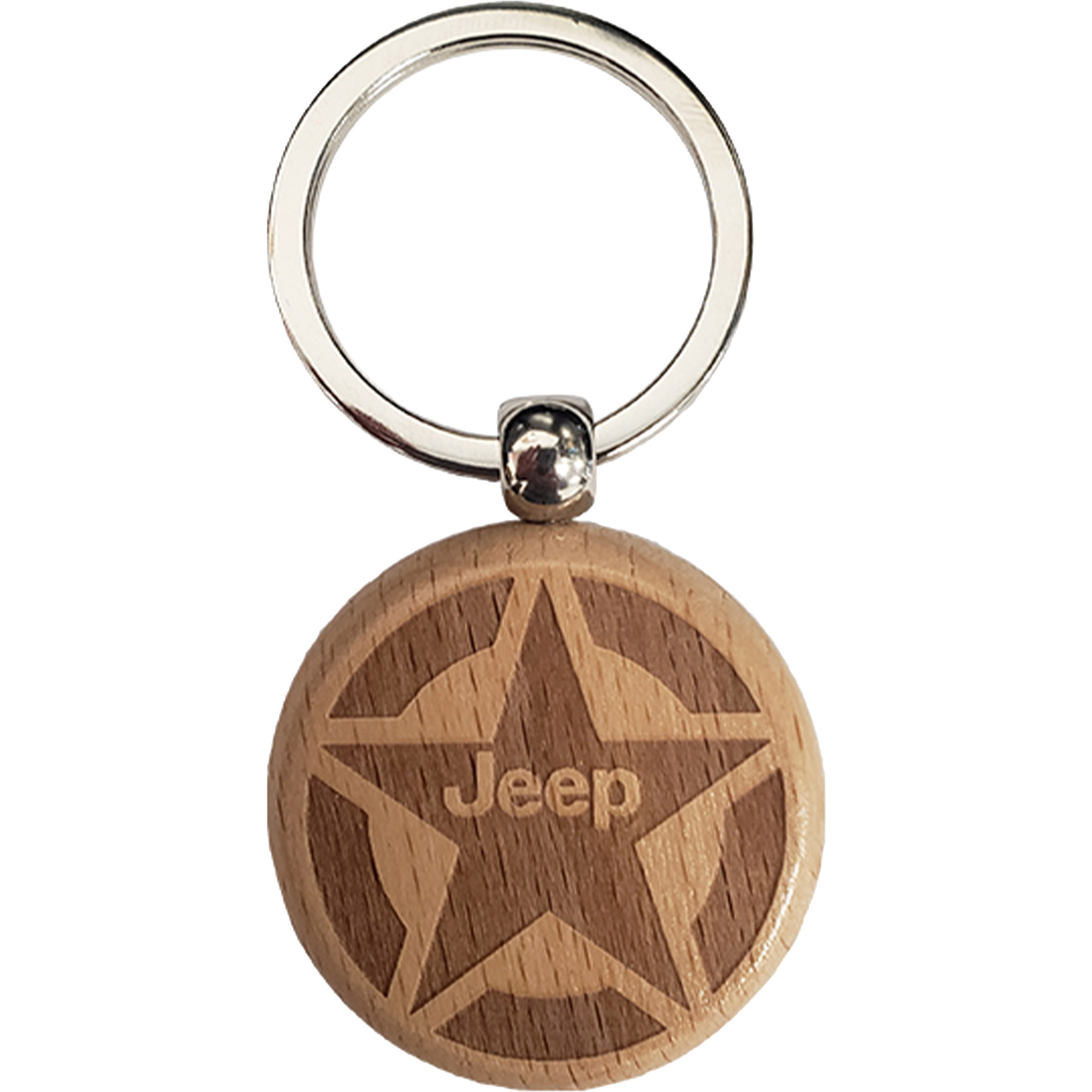 Picture of Wood Keychains - Circle