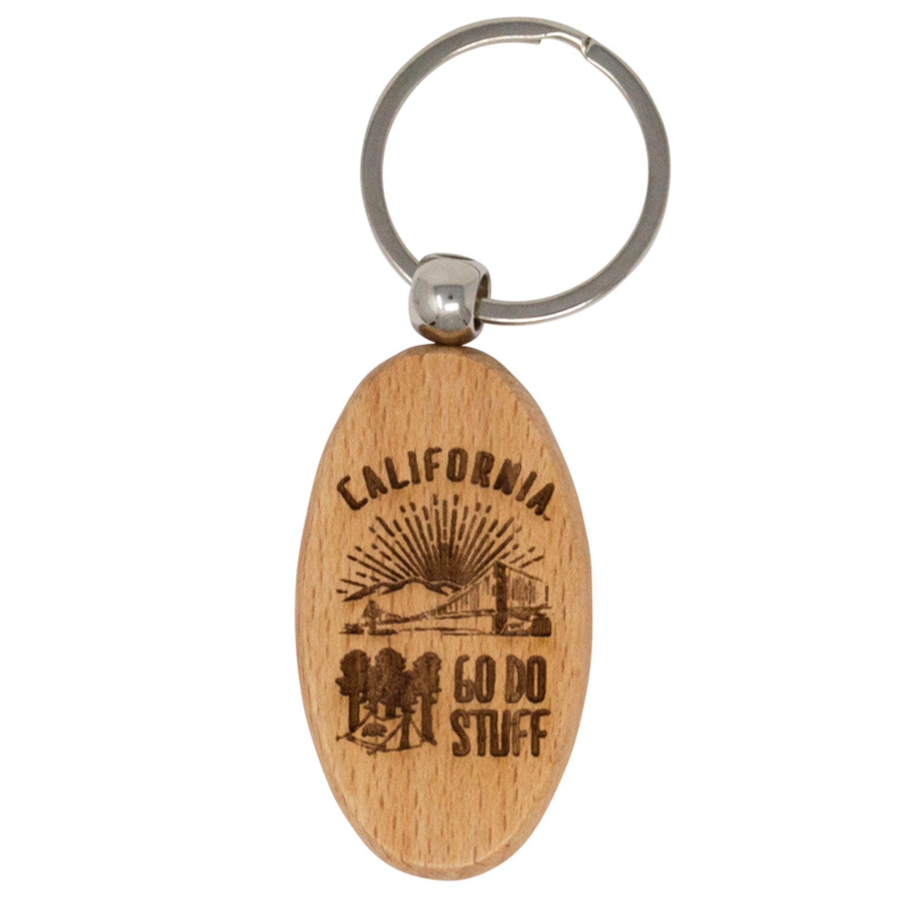 Picture of Wood Keychains - Oval