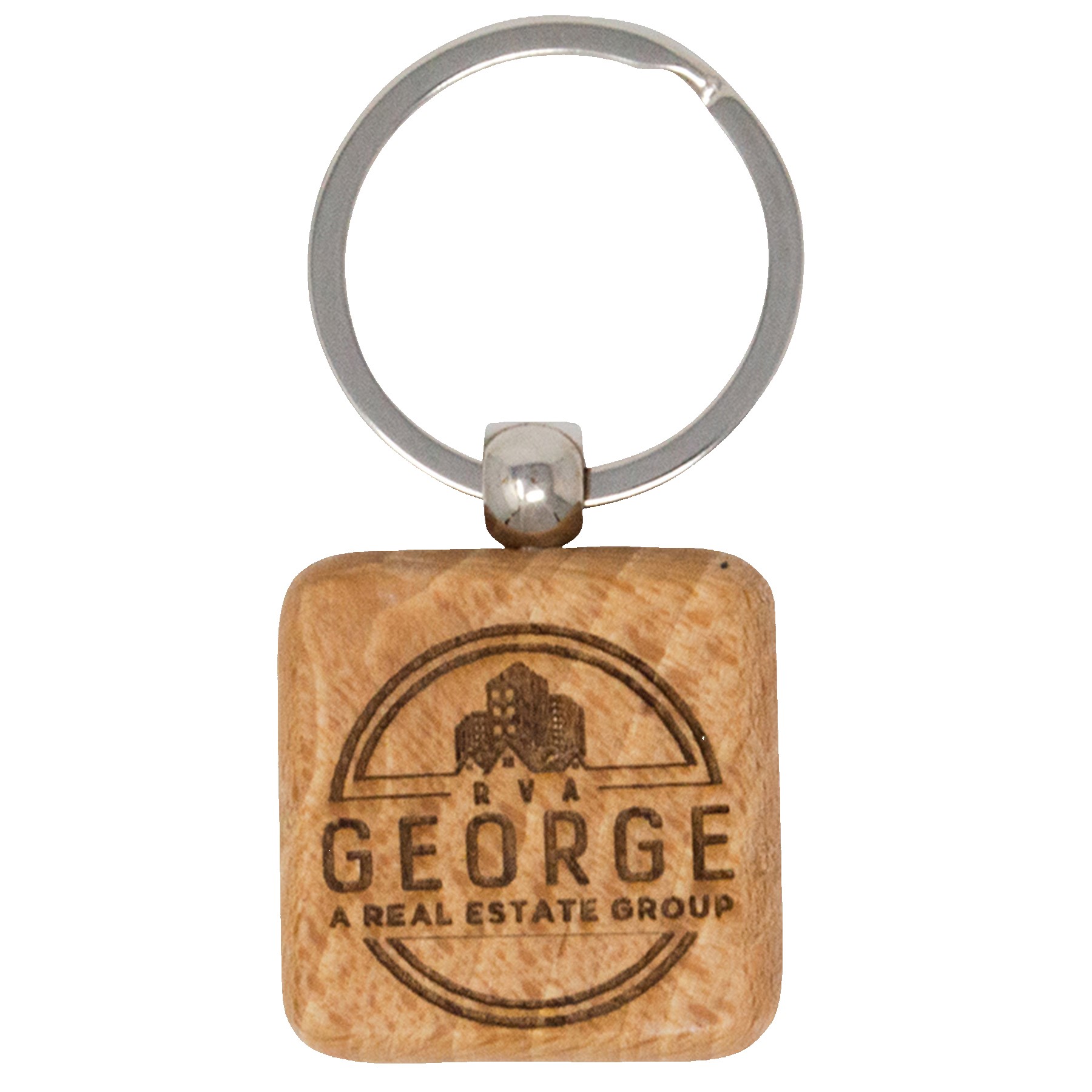 Picture of Wood Keychains - Square