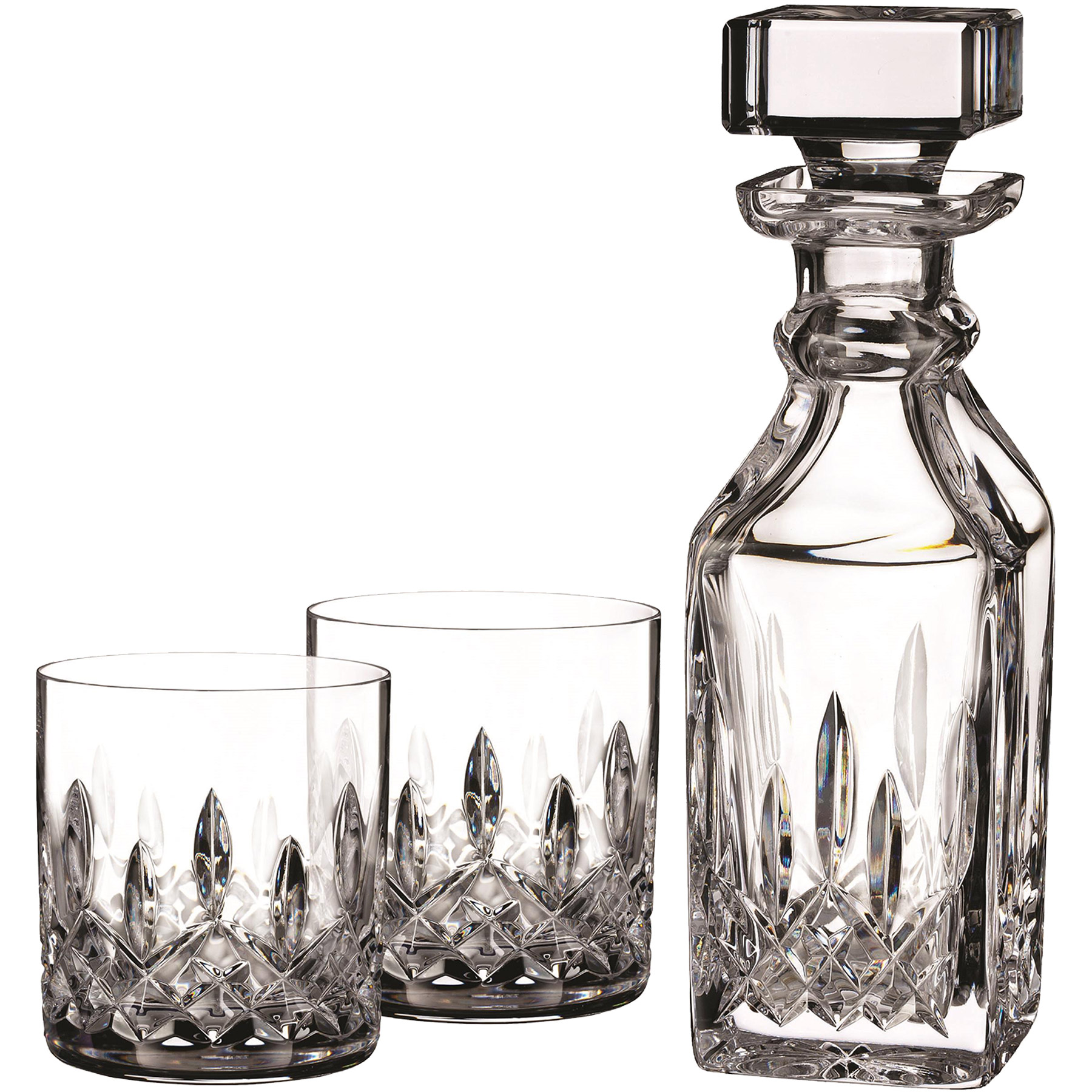 Picture of Waterford® Lismore Connoisseur 5oz Tumbler, Pair & 15.5oz Square Decanter