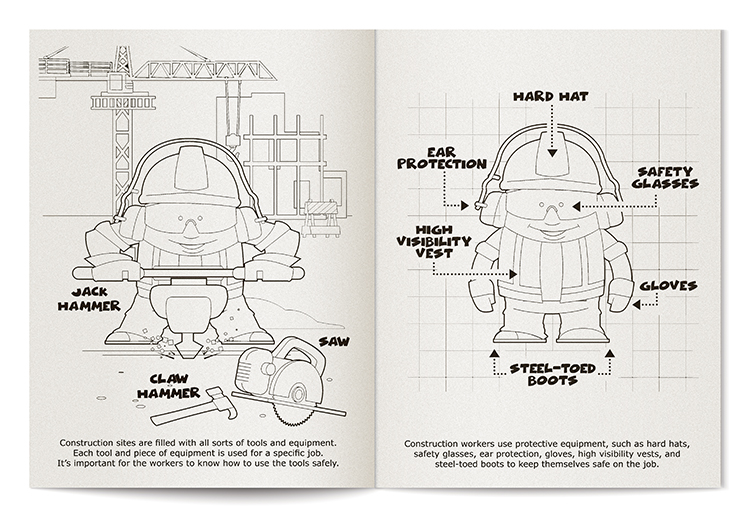 Picture of Construction Safety Coloring Book