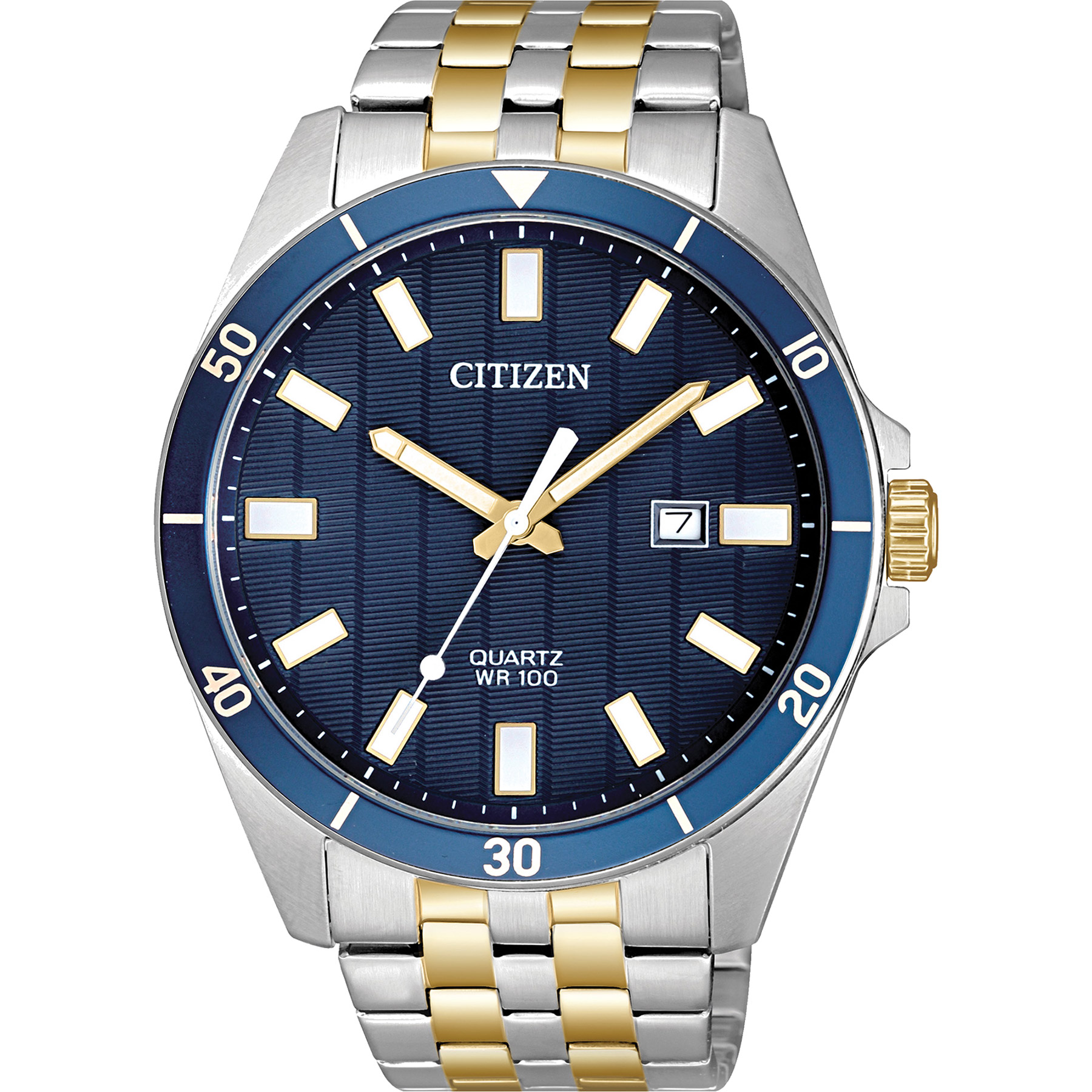 Picture of Citizen Men's Quartz Watch, Two-tone Stainless Steel with Blue Dial