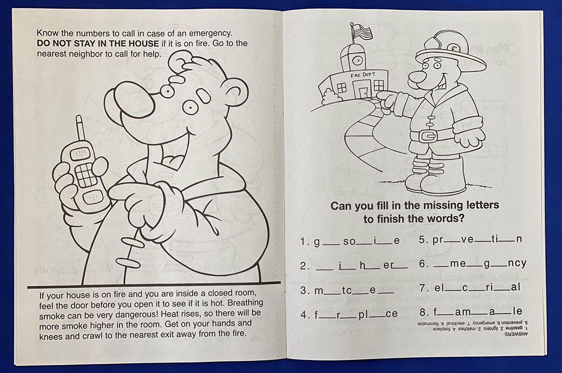 Picture of Practice Fire Safety Coloring Book