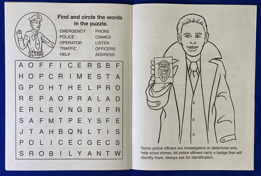 Picture of Police Officers Care Coloring Book