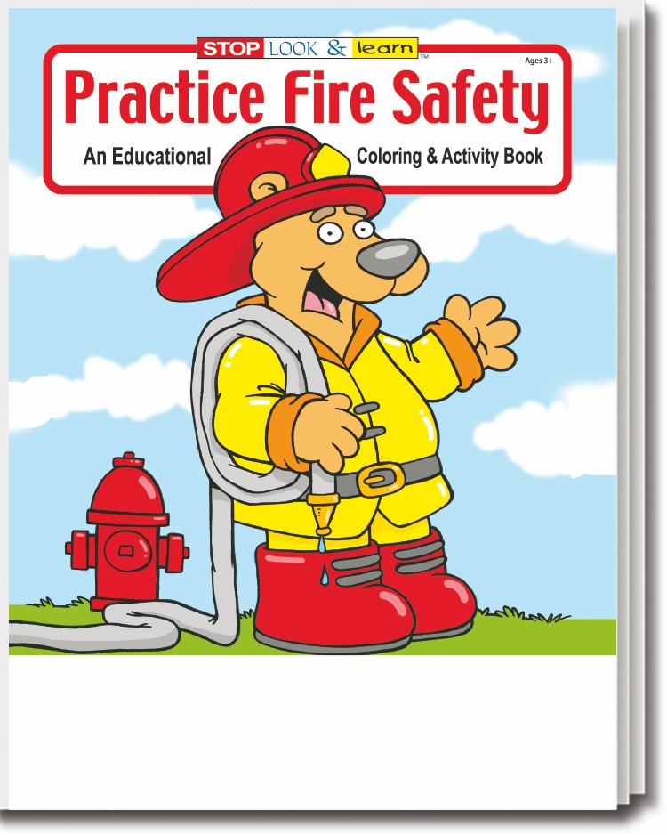 Picture of Practice Fire Safety Coloring Book Fun Pack