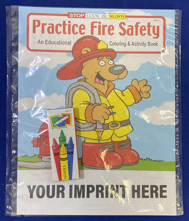 Picture of Practice Fire Safety Coloring Book Fun Pack