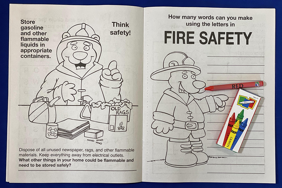 Picture of Practice Fire Safety Coloring Book Fun Pack