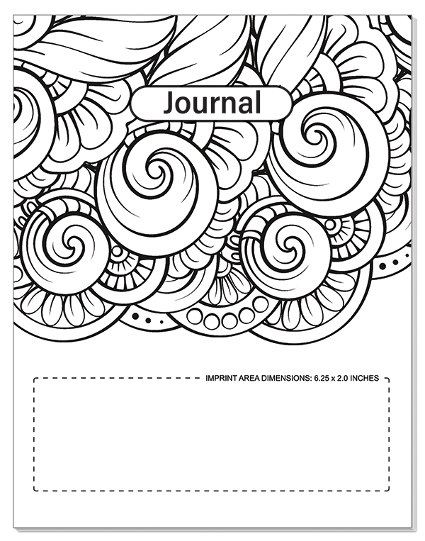 Picture of Coloring Journal Book - Digest Style 7" x 9"