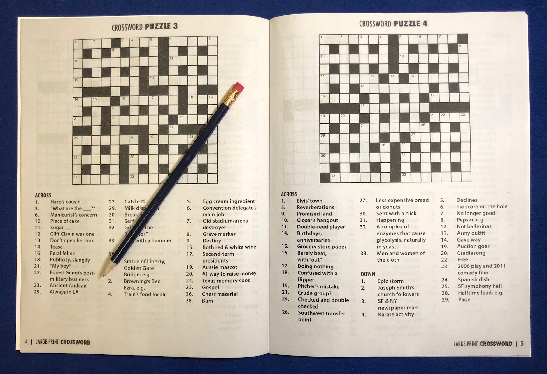 Picture of LARGE PRINT Crossword Puzzle Pack Set - Volume 2