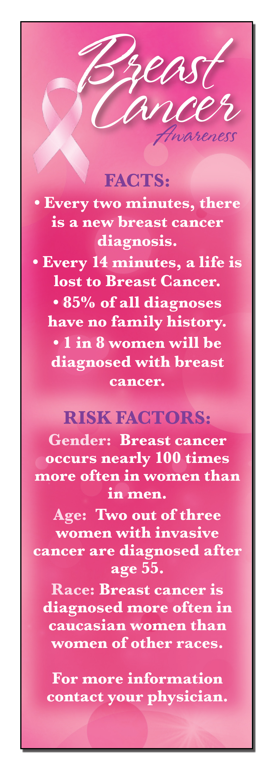 Picture of Breast Cancer Awareness Bookmark