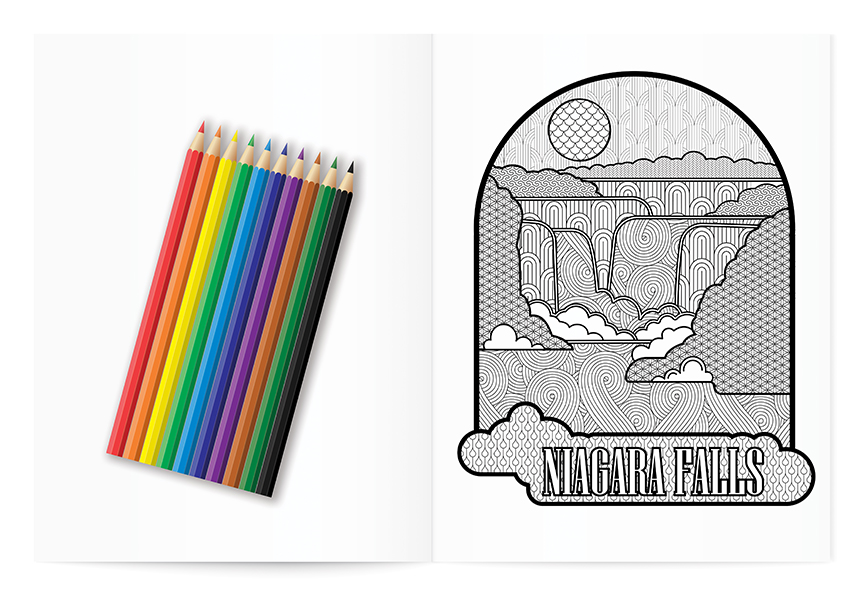 Picture of Relax Pack - Coloring the World Coloring Book for Adults + Colored Pencils