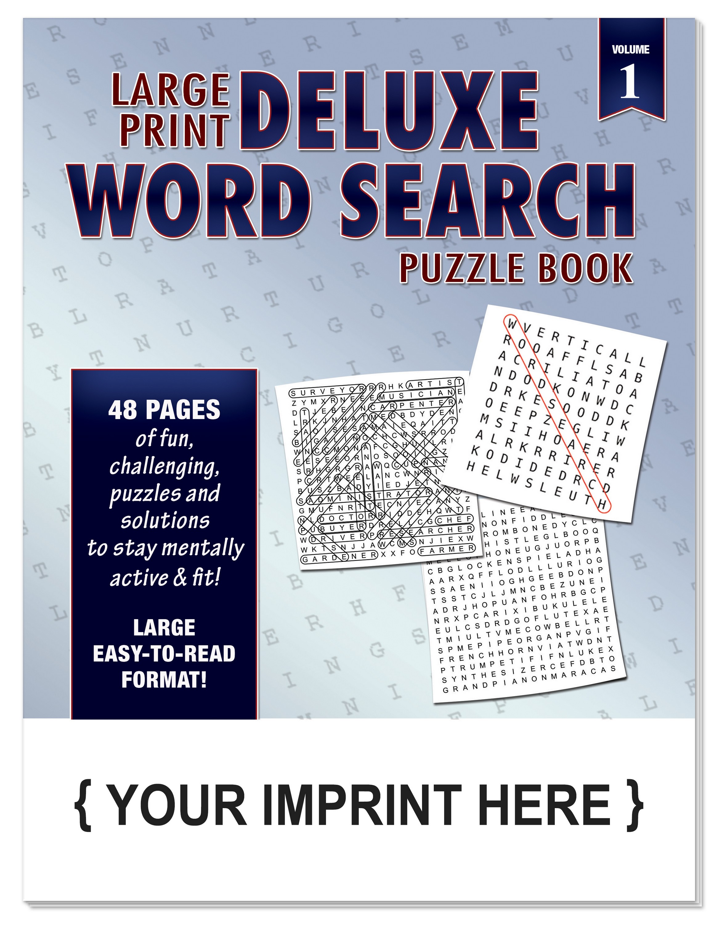 Picture of LARGE PRINT Deluxe Word Search Puzzle Book