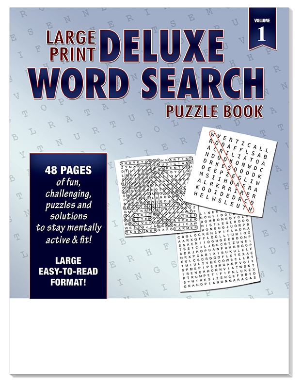 Picture of LARGE PRINT Deluxe Word Search Puzzle Book