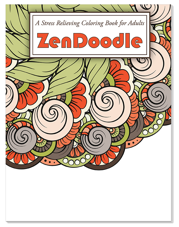 Picture of Relax Pack - ZenDoodle Coloring Book for Adults + Colored Pencils