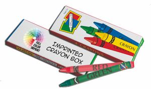 Picture of Imprinted Crayons - 4 Pack Box