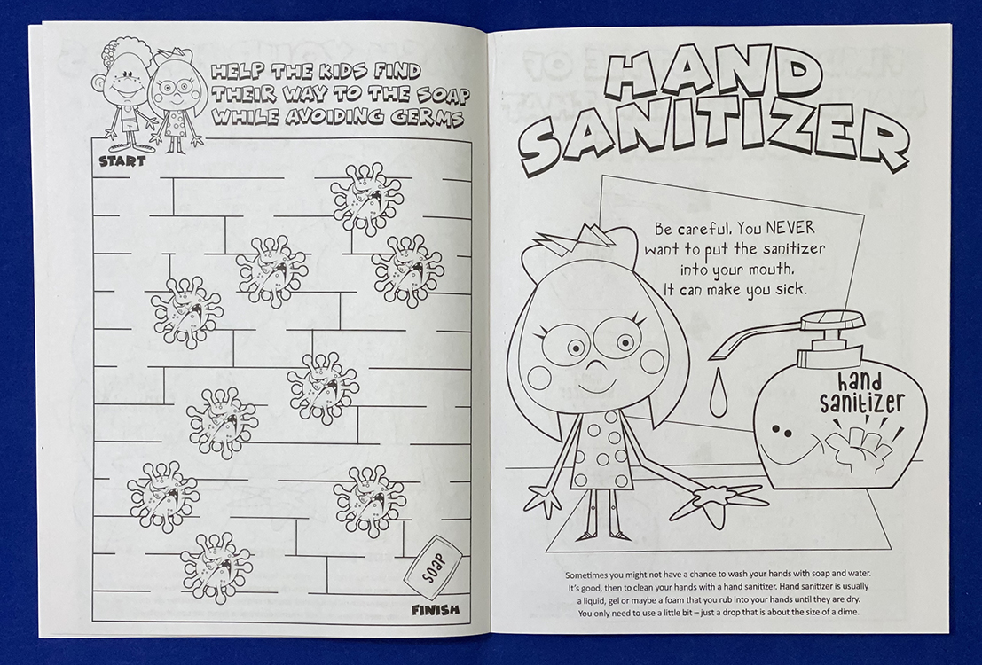 Picture of Be Safe: Stop the Spread of Germs Coloring Book