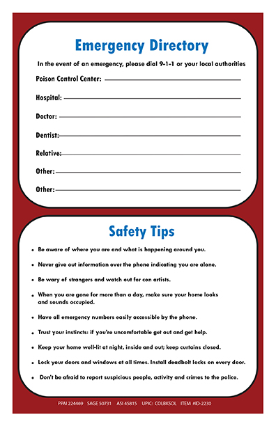 Picture of Senior ID Safety Kit