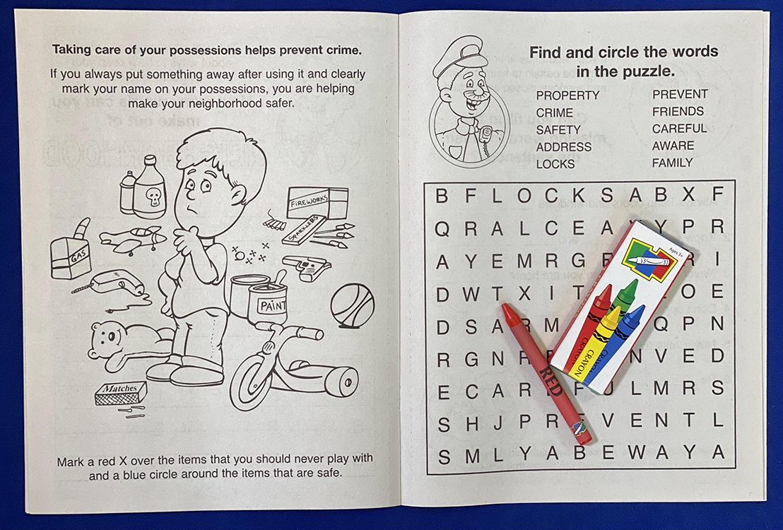 Picture of Crime Prevention Coloring Book Fun Pack