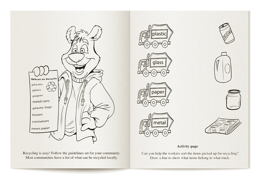 Picture of Recycling Coloring and Activity Book