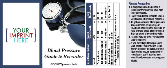 Picture of Blood Pressure Guide & Recorder Pocket Pamphlet